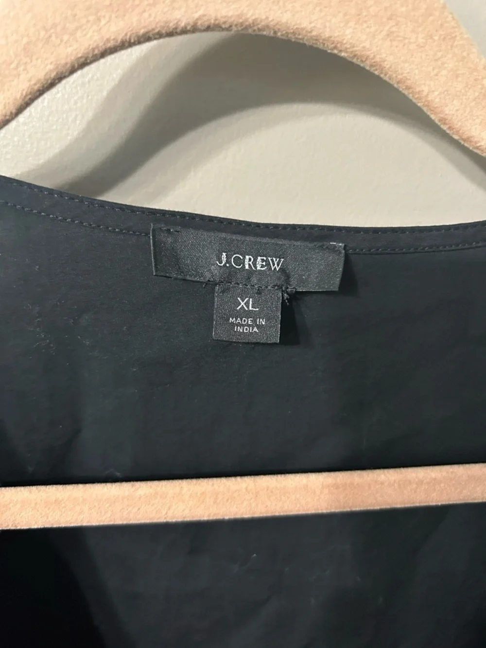 J. Crew Puff-sleeve cotton poplin wrap dress black tiered a-line preppy casual